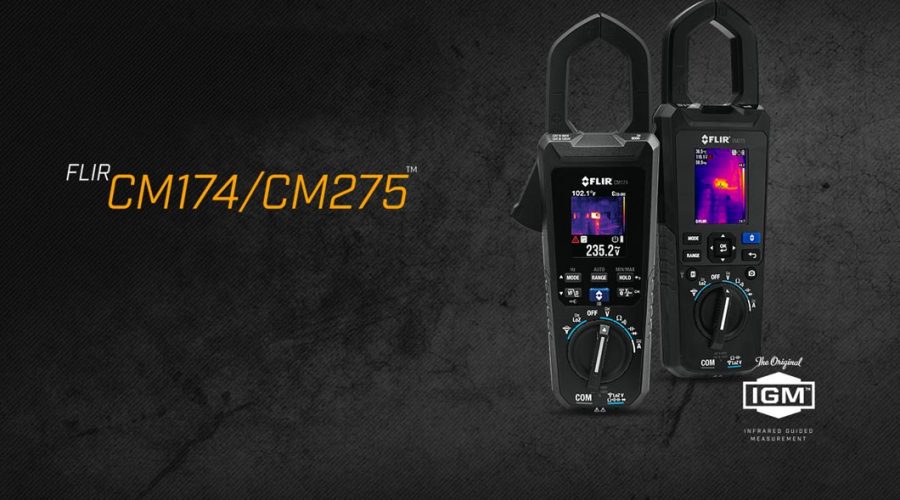 Video Medidor de tenaz FLIR CM174 e CM 275 AC/DC Video Medidor de tenaz FLIR CM174 e CM 275 AC/DC