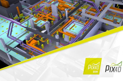 Imagen Software que mide y verifica datos de construcción Pix4DBIM