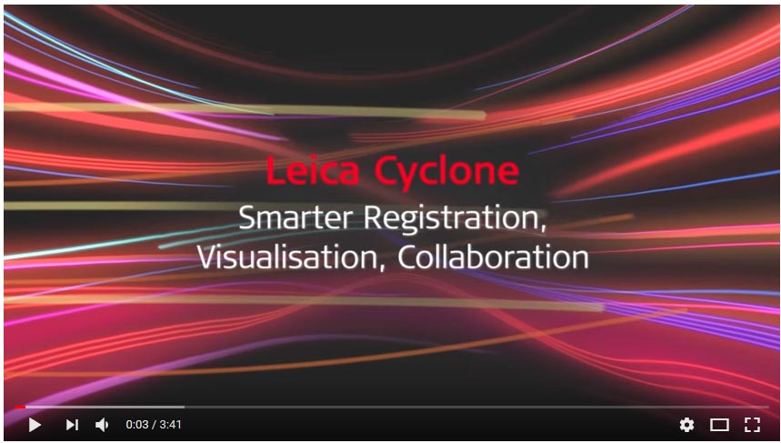 Video Software processamento de nuvem de pontos Leica Cyclone