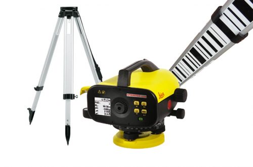 Imagen Pack nível digital com mira telescópica e tripé de alumínio precisão 1.5 mm