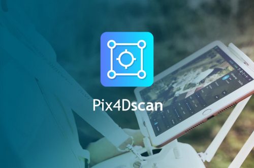 Imagen Pix4Dscan: Aplicação de voo profissional para drones de inspecção