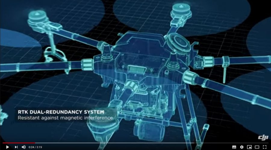Video Dron DJI AGRAS T16 para agricultura de precisión