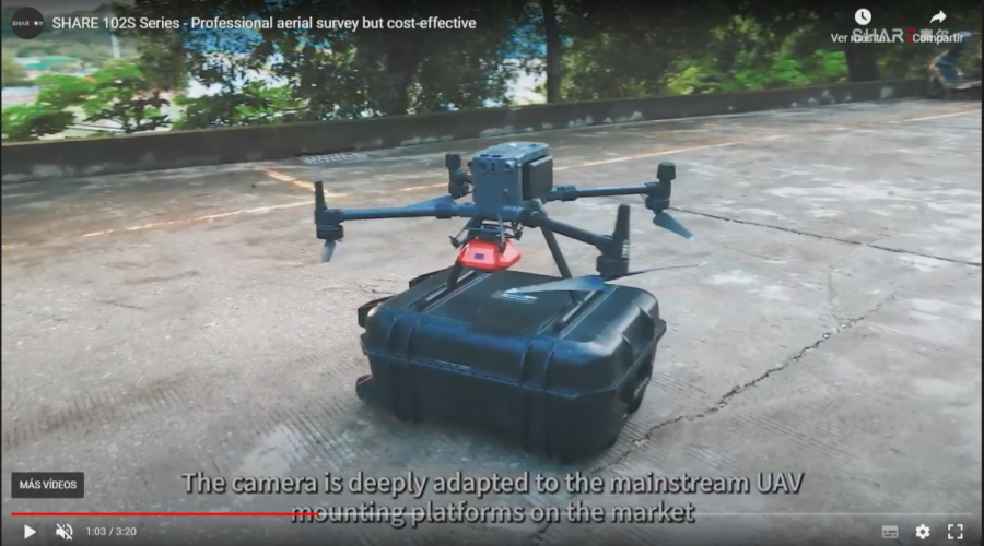 Video Câmara profissional económica para drone SHARE 102S Pro V2