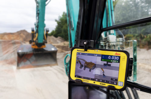 Imagen Controlo de maquinaria para escavadora Leica iCON site 3D