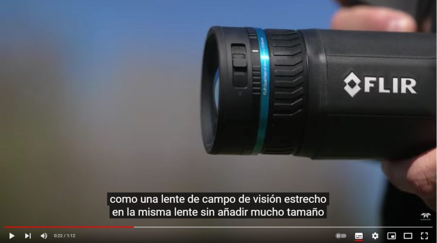 Video FLIR FlexView lente de duplo campo de visão