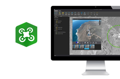 Imagen ArcGIS Drone2Map. Aplicação de fotogrametria com drone da ESRI