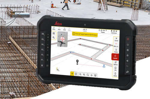 Imagen Leica iCON trades para piquetagem topográfica